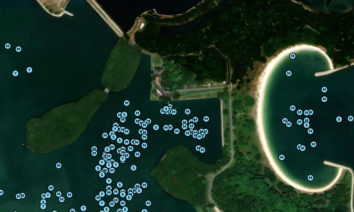 Satelite image of St Johns Wharf