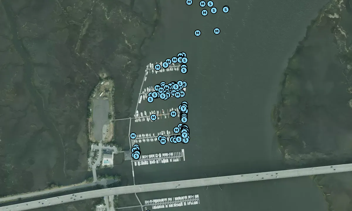 Satelite image of St Johns Yacht Harbor