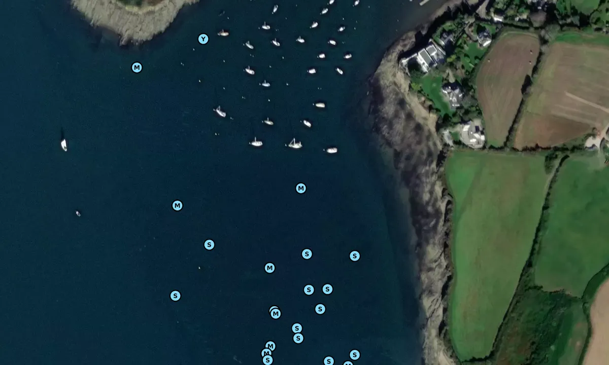 Satelite image of St Just-in-Roseland
