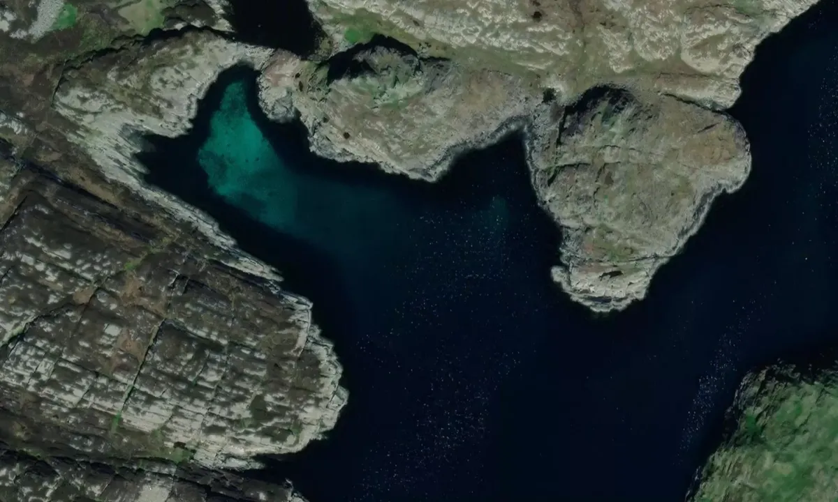 Satelite image of Stakksøyna