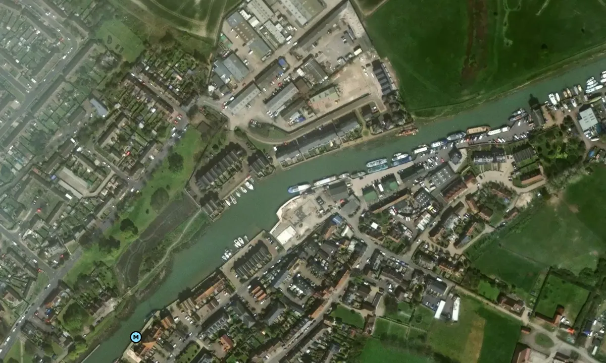 Satelite image of Standard Quay, Faversham