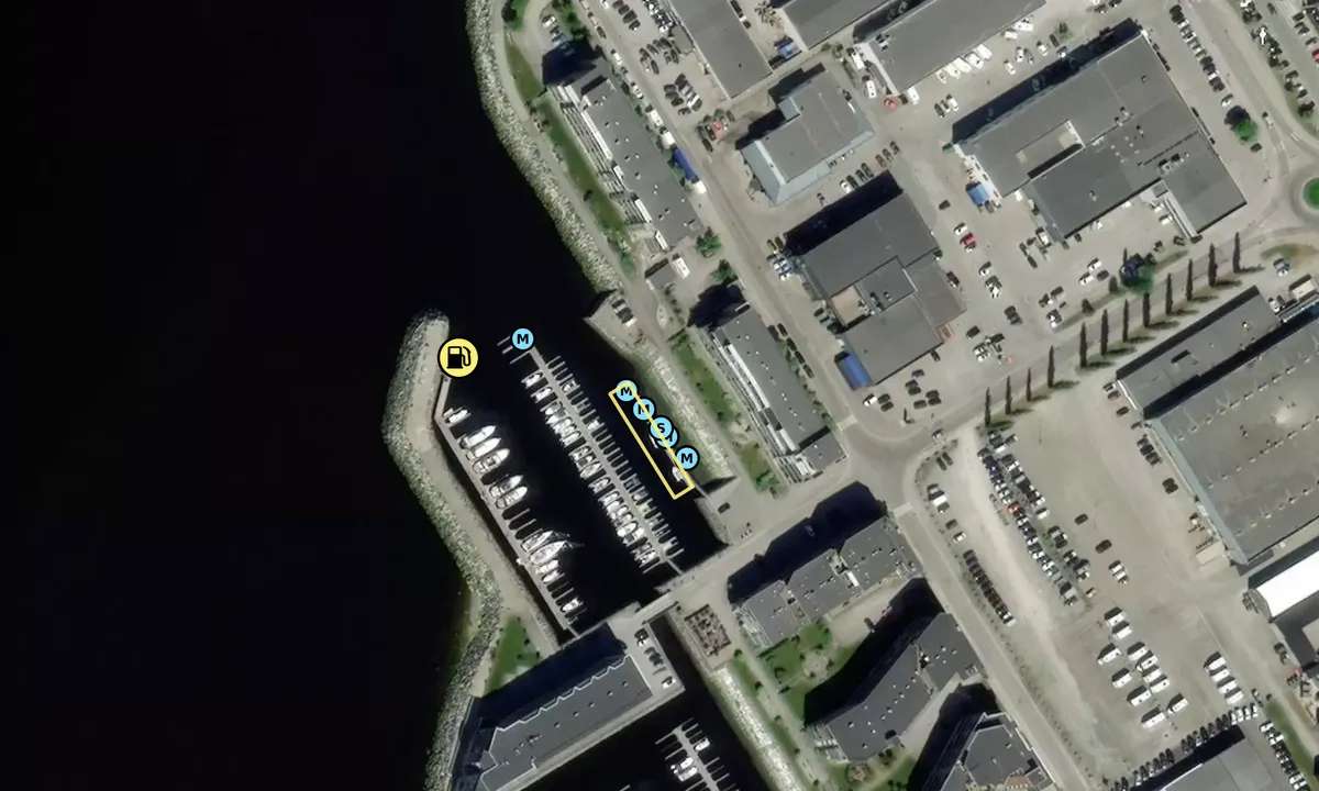 Satelite image of Steinkjer Syd