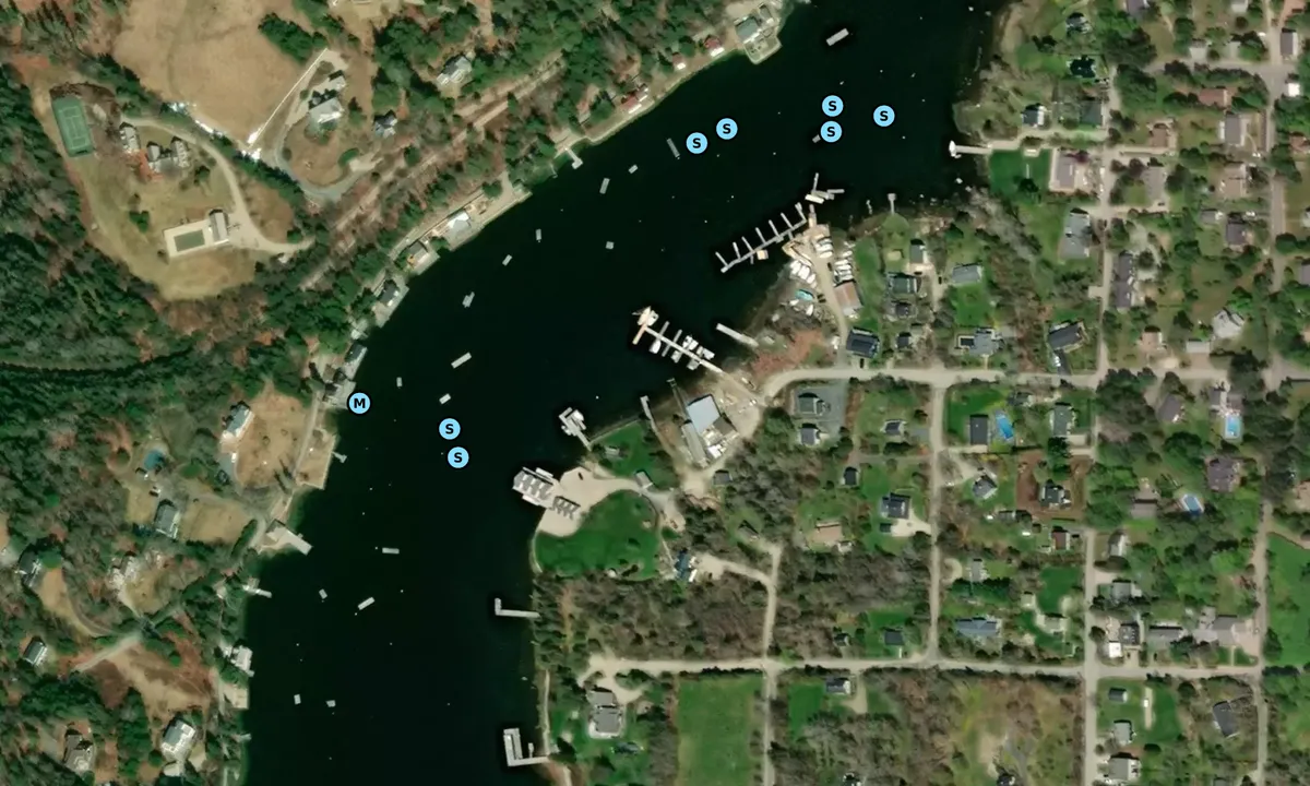 Satelite image of Stevens Boat Works