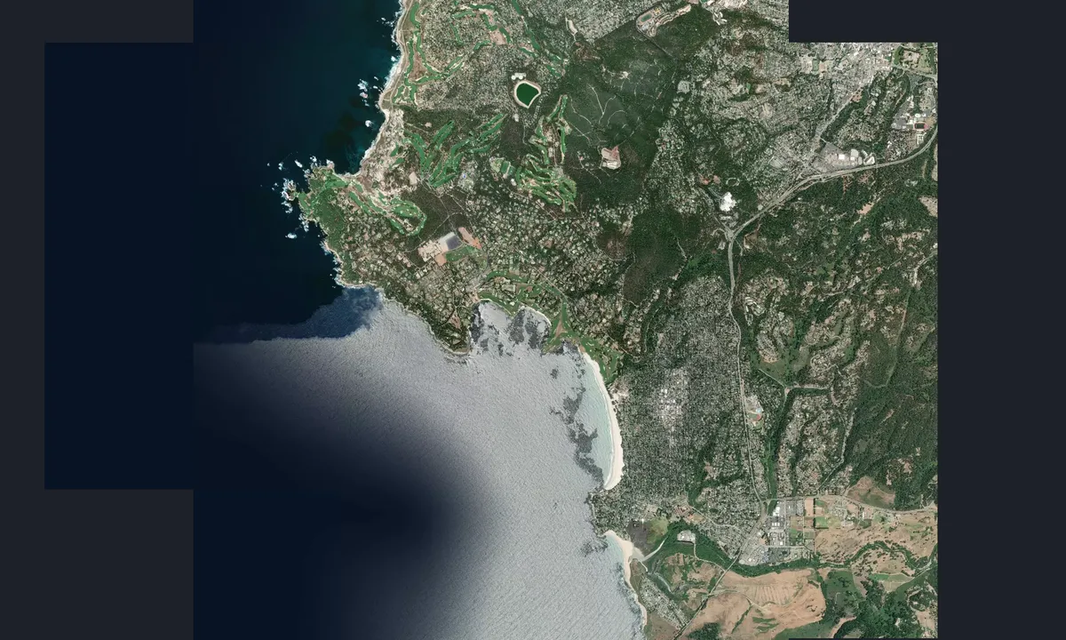 Flyfoto av Stillwater Cove - Del Monte Forest