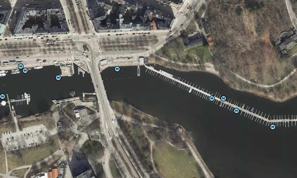 Satelite image of Stockholm - Djurgårdshamnen