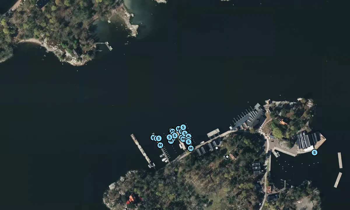 Satelite image of Stockholm - Fjäderholmarna