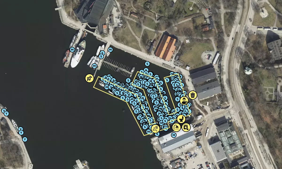 Satelite image of Stockholm - Wasahamnen