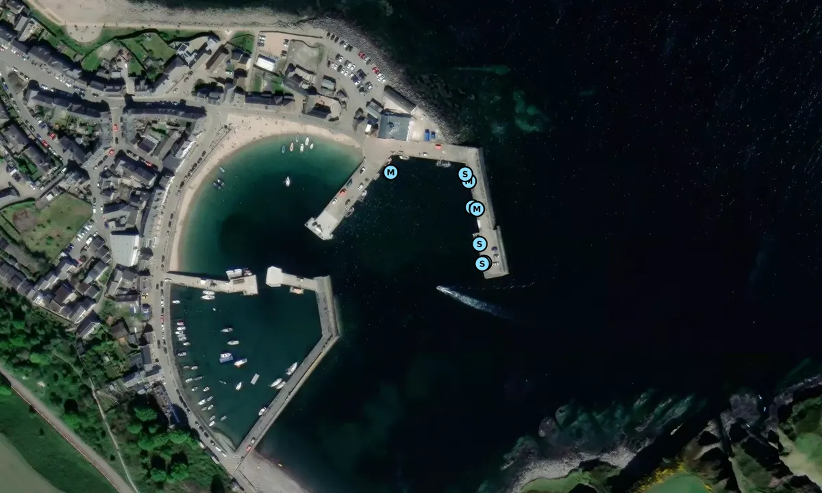 Satelite image of Stonehaven Harbour