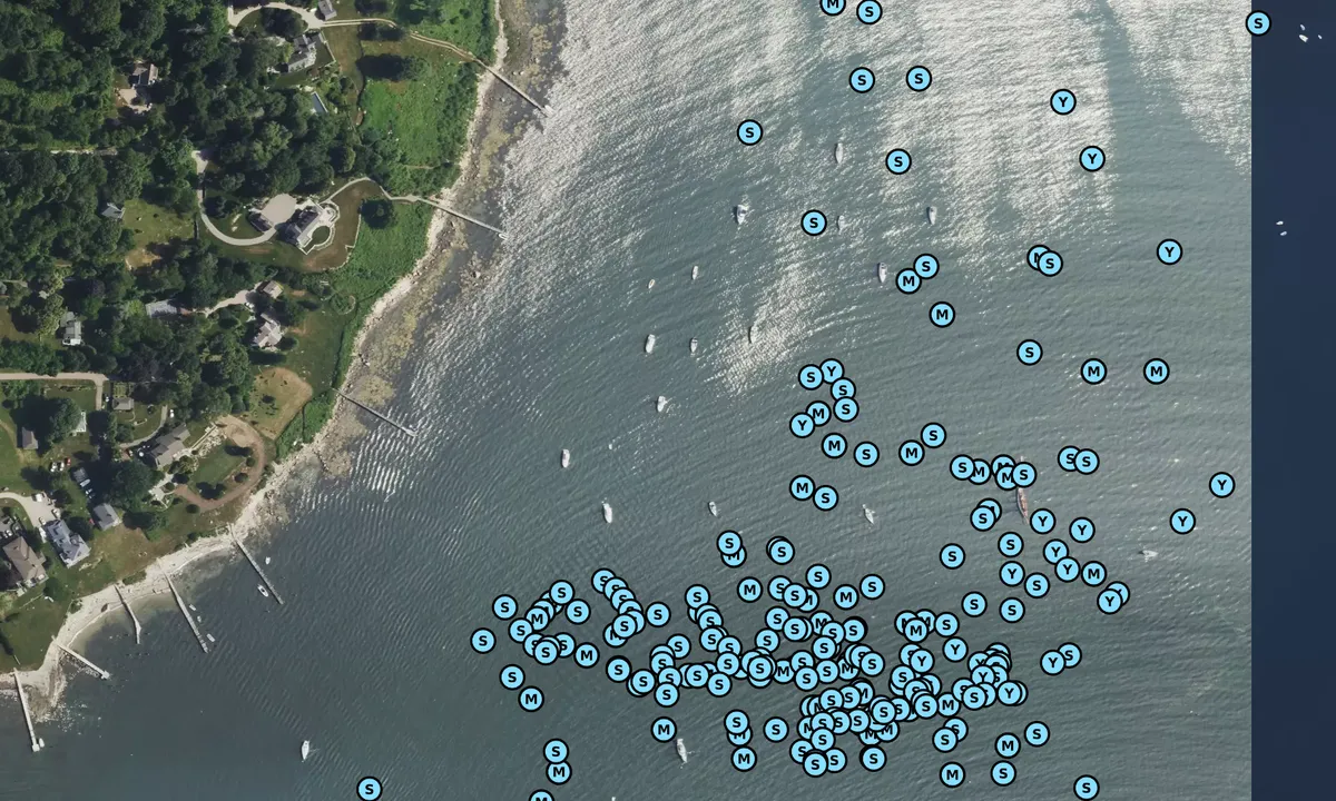Satelite image of Stonington Harbor