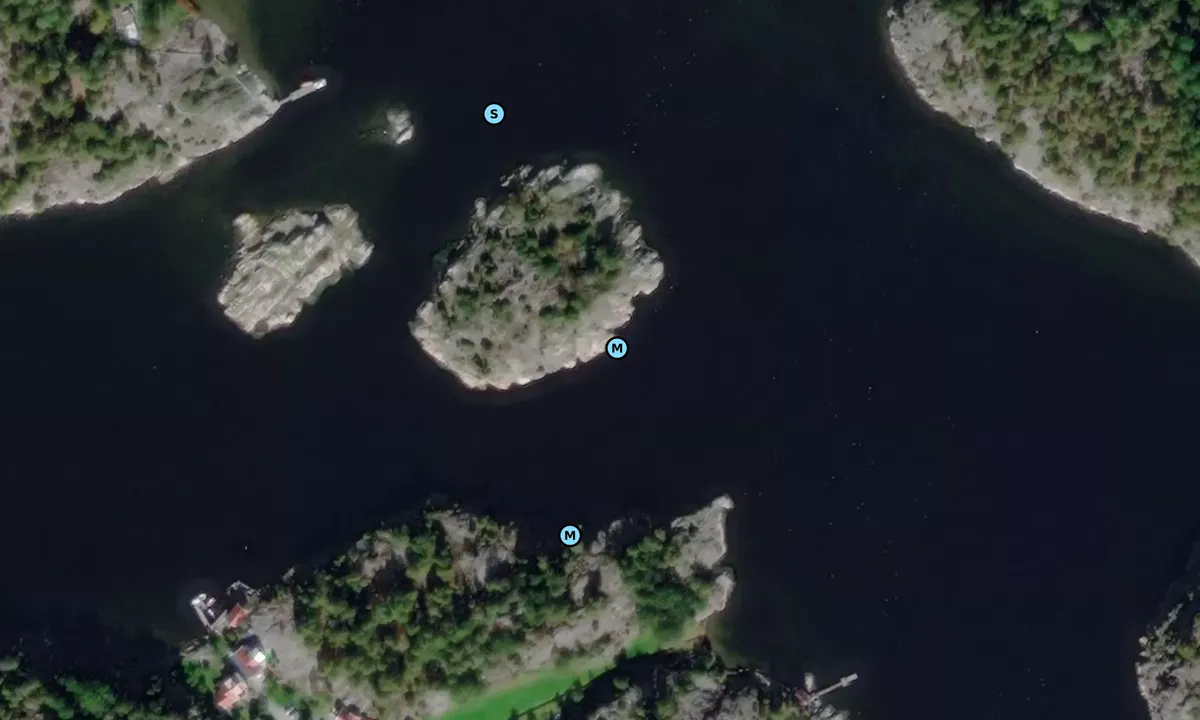 Satelite image of Stora Löveskär - Gullnäsholmen