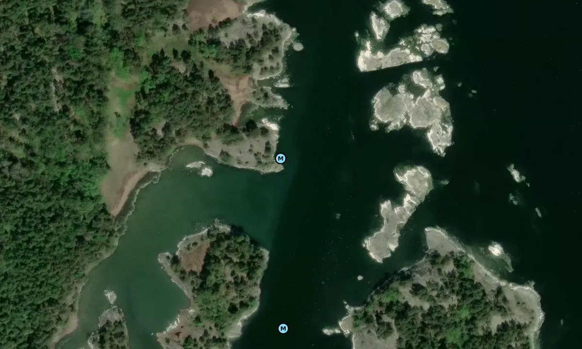 Satelite image of Stora Mosskär - Runnskär - Vikbolandet