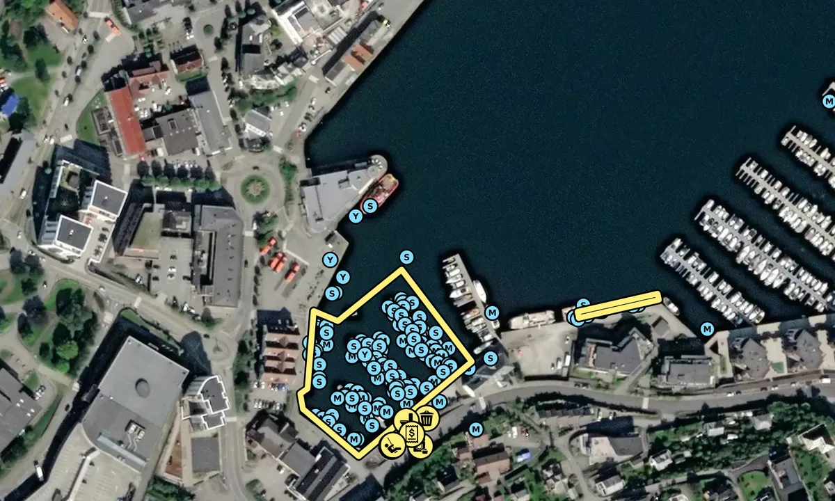 Satelite image of Stord Leirvik