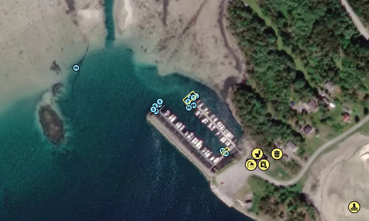 Satelite image of Storfosna Båtforening