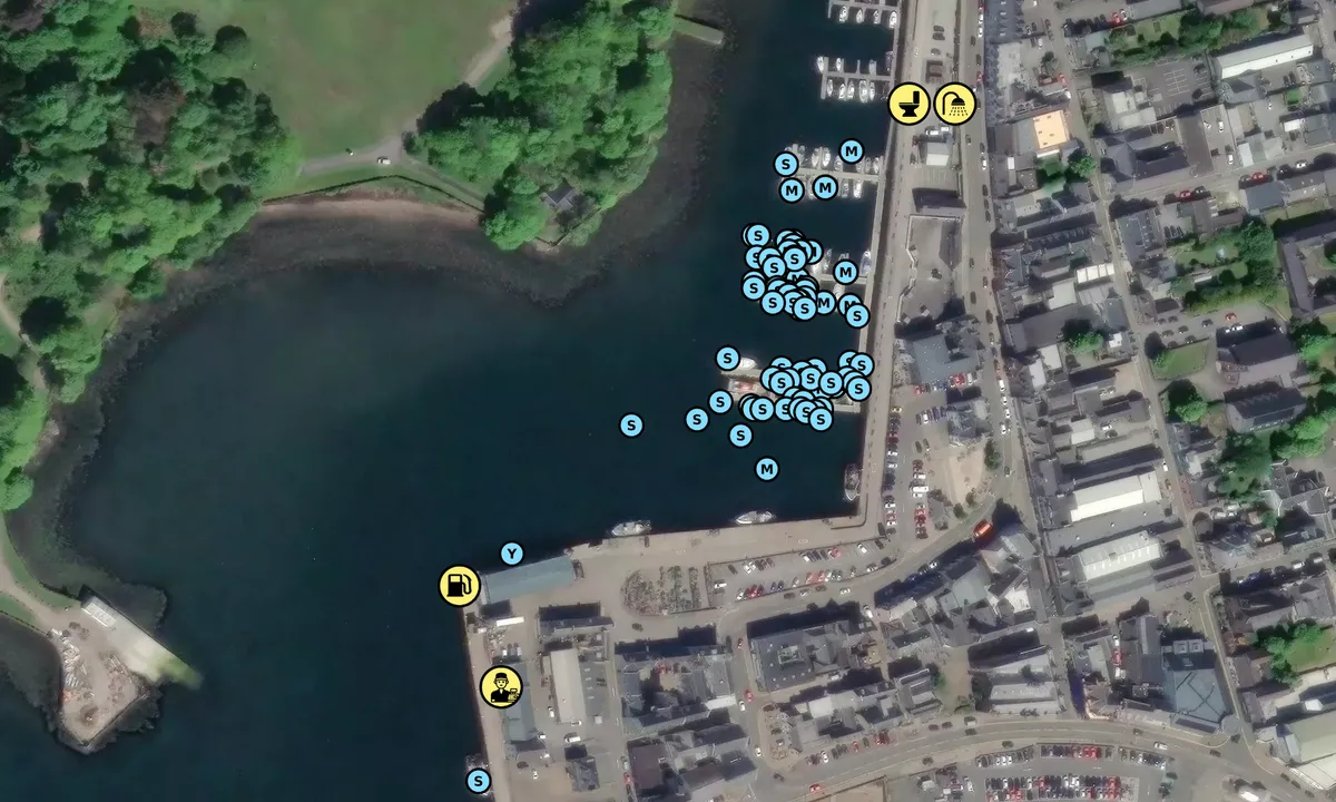 Satelite image of Stornoway Harbour