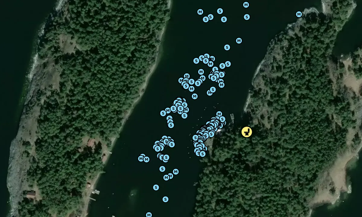 Satelite image of Storön - Kryssarklubbens Uthamn