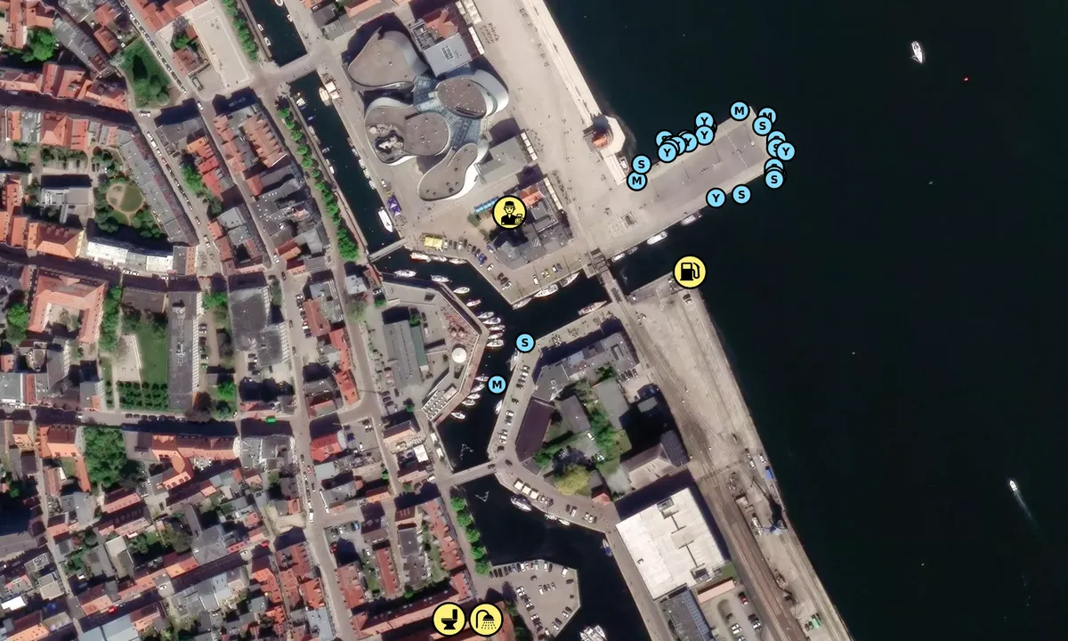 Satelite image of Stralsund Hafenkanäle