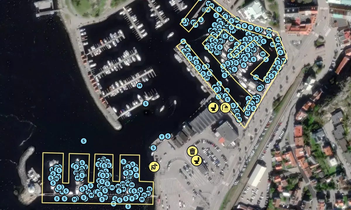 Satelite image of Strömstad - Södra hamnen
