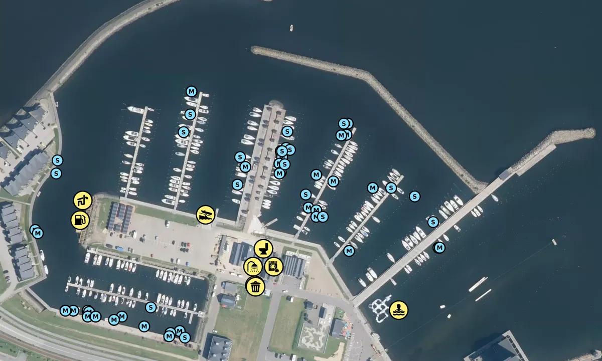 Satelite image of Struer Lystbådehavn