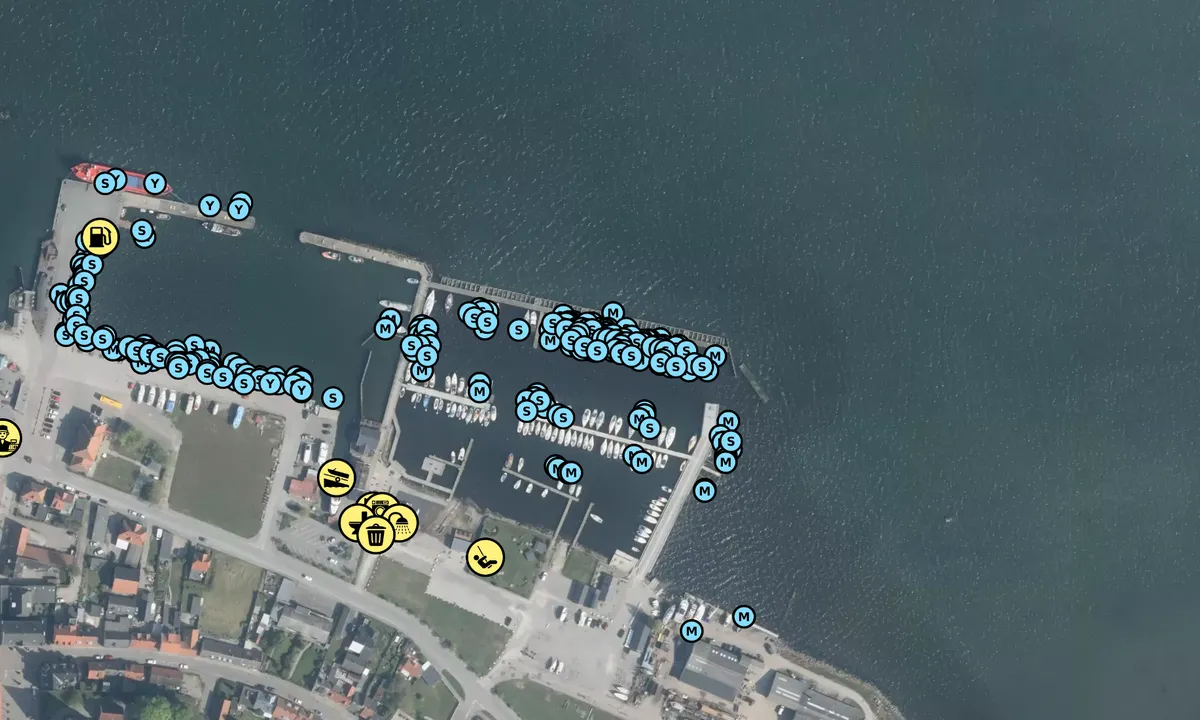 Satelite image of Stubbekøbing Erhvervs- og lystbådehavn