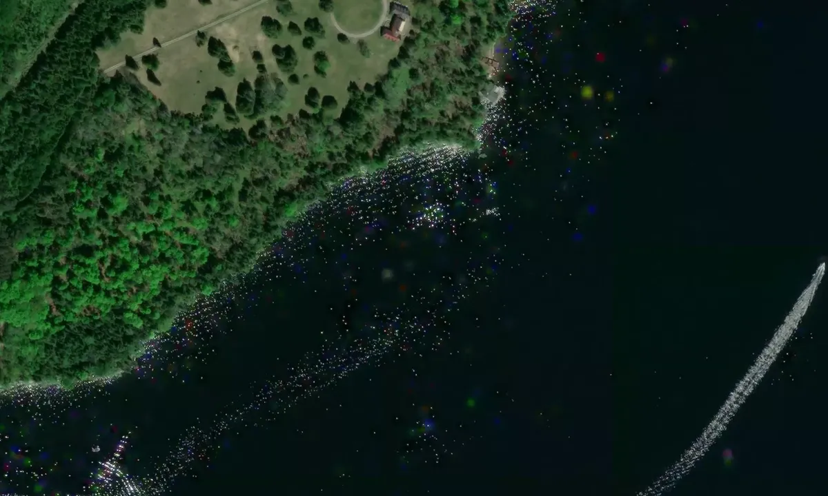 Satelite image of Sturgeon Lake - Verulam Park