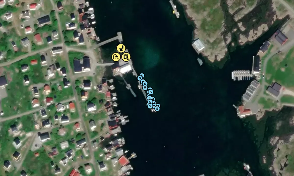 Satelite image of Sula Gjestehavn