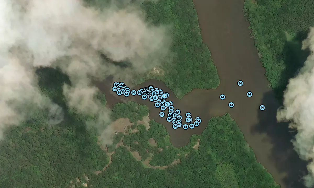 Satelite image of Sumter Recreation Area