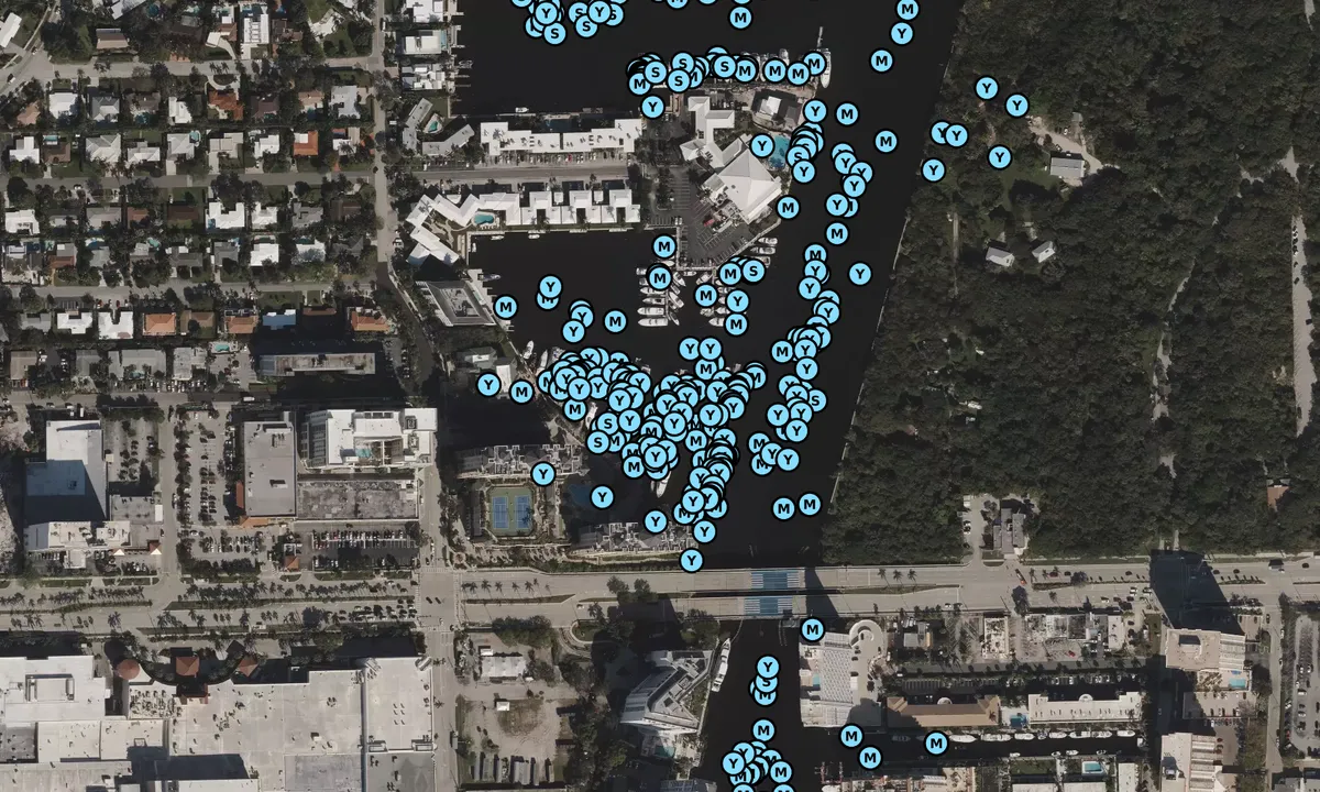 Satelite image of Sunrise Harbor Marina - Fort Lauderdale