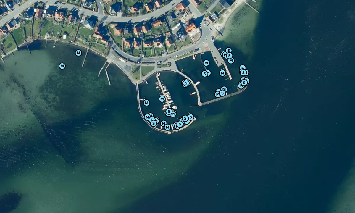 Satelite image of Svendborg Lystbådehavn