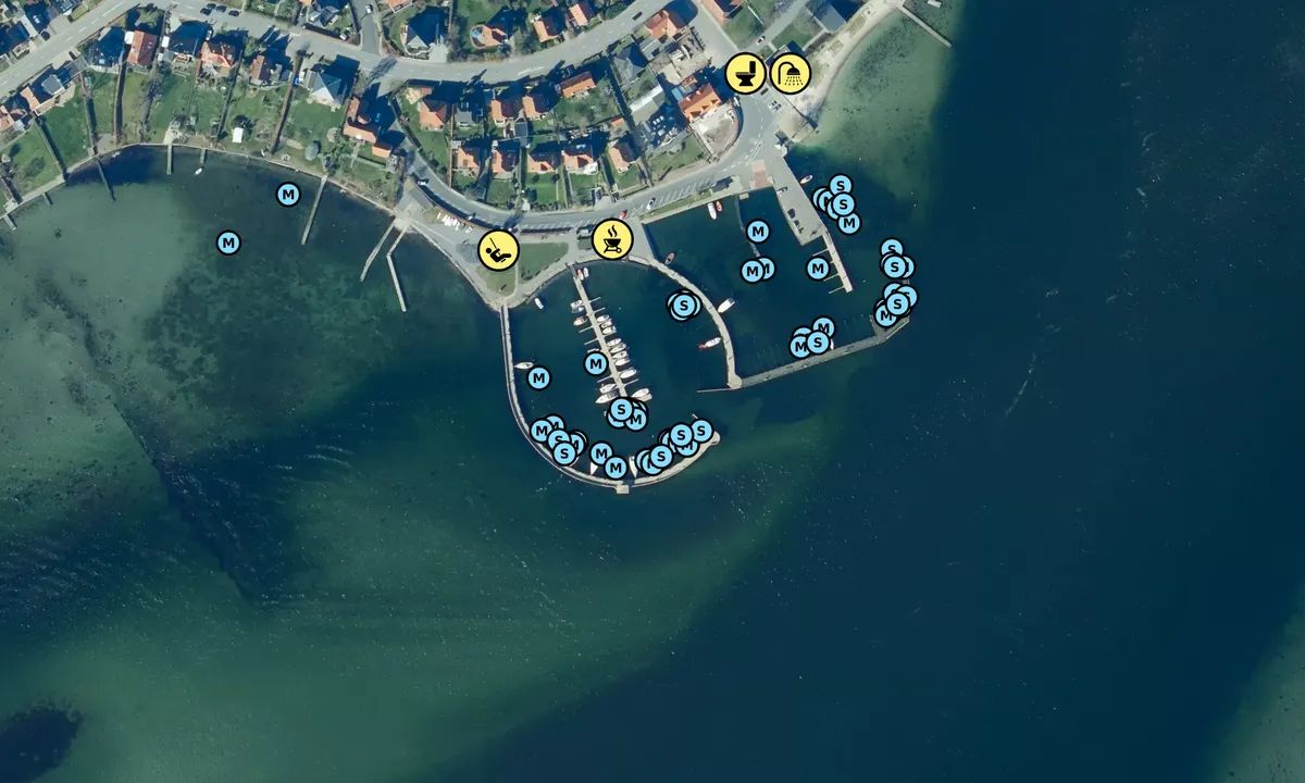 Satelite image of Svendborg Lystbådehavn