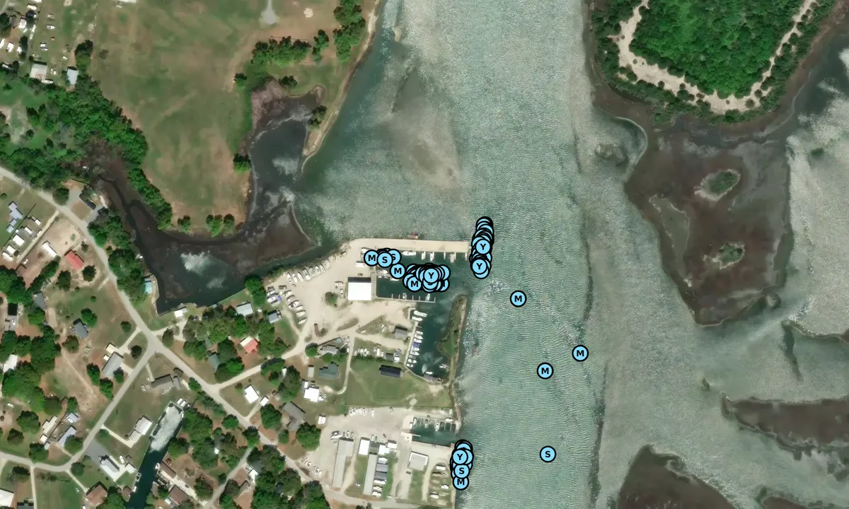 Satelite image of Swan Point Marina - Sneads Ferry