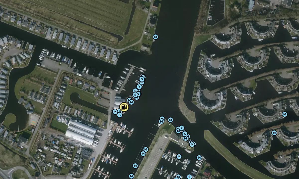 Satelite image of Tacozijl Yacht Harbour