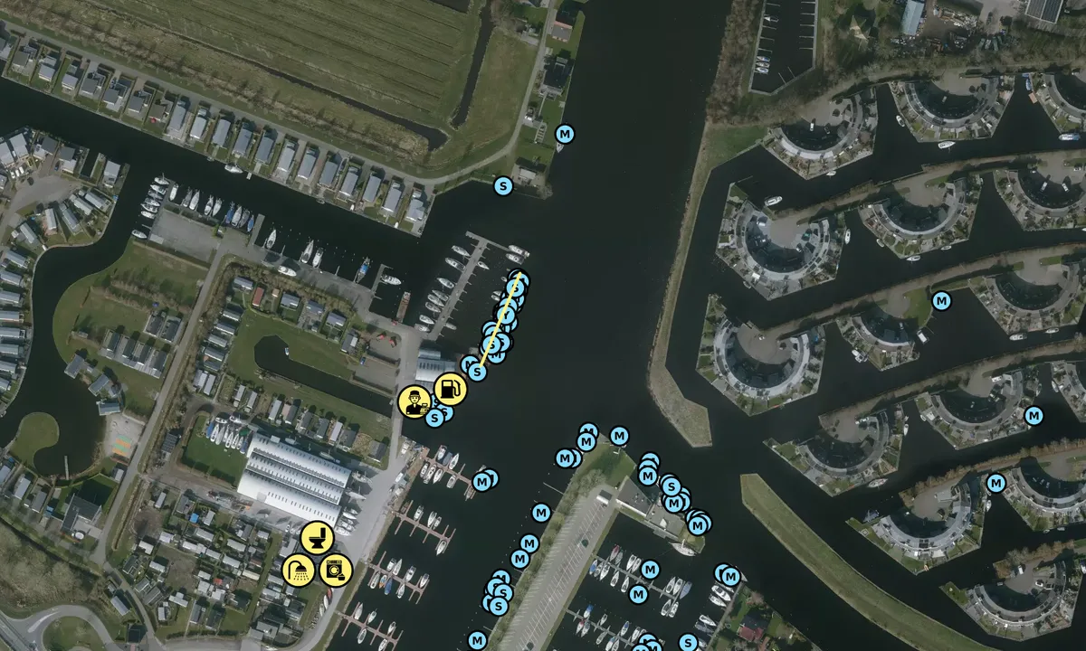 Satelite image of Tacozijl Yacht Harbour
