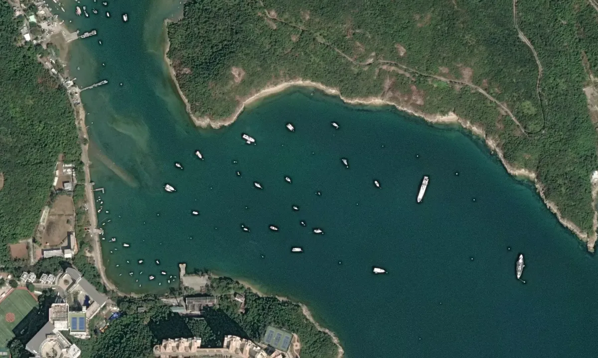 Flyfoto av Tai Tam Harbour