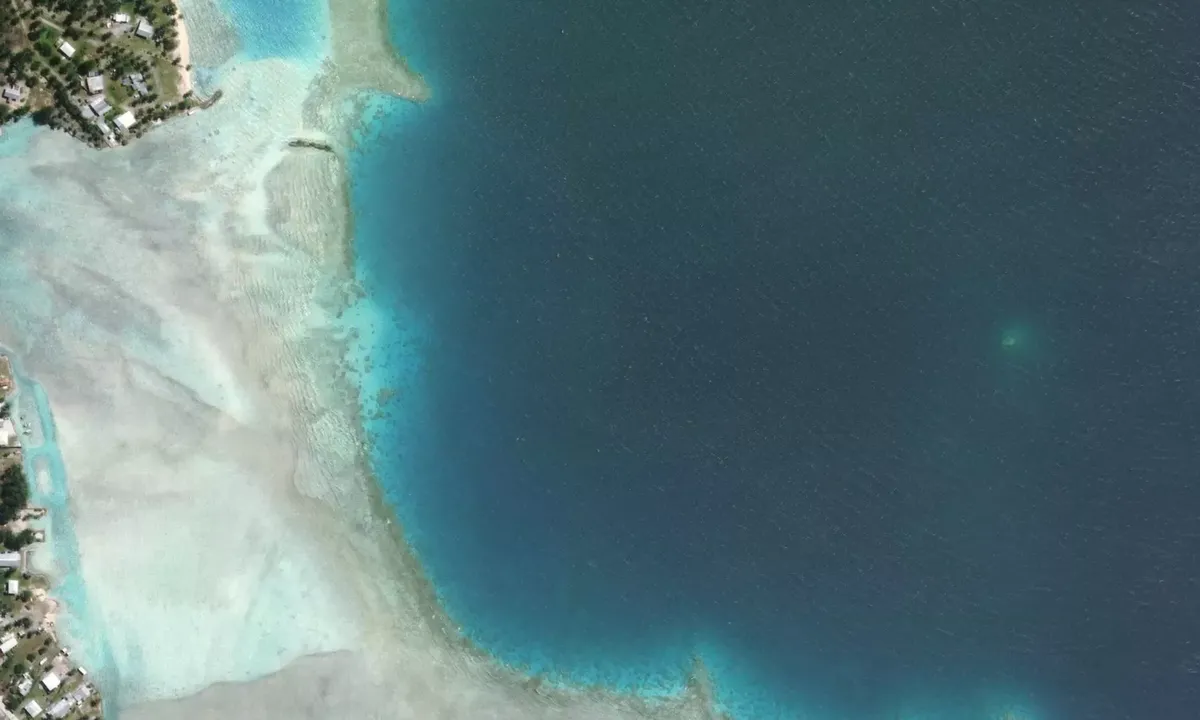 Satelite image of Takaroa