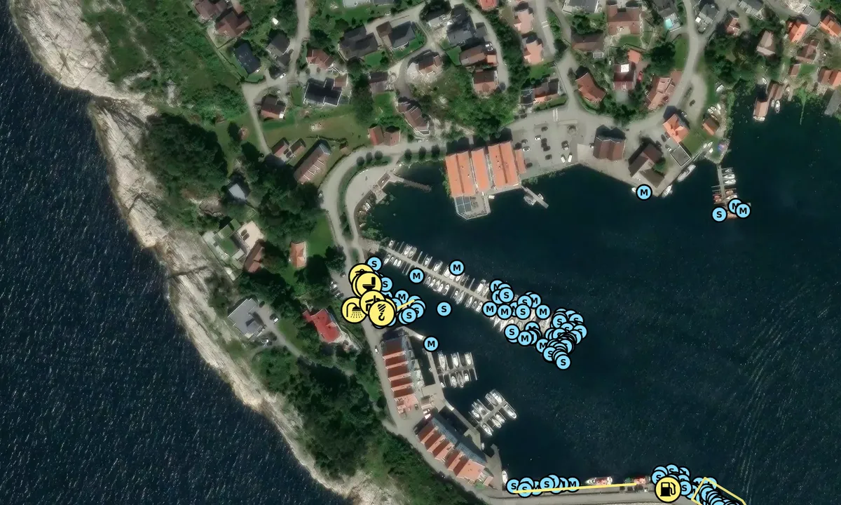 Satelite image of Tananger Båtforening Gjestehavn