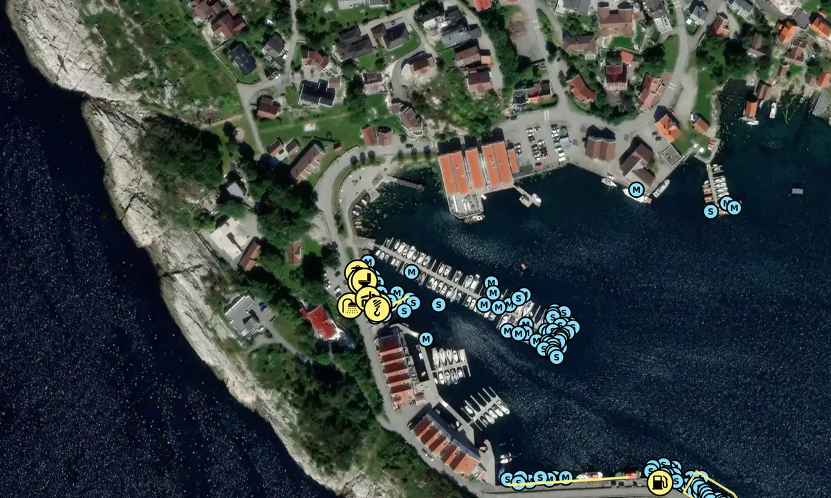 Satelite image of Tananger Båtforening Gjestehavn