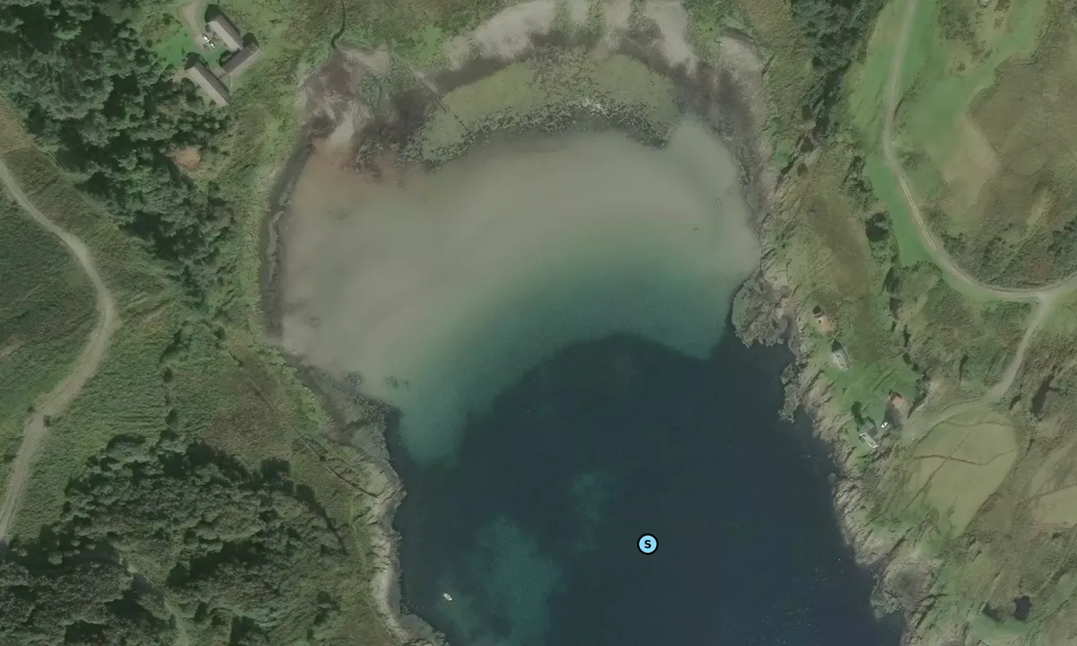 Satelite image of Tarbert Bay, Jura