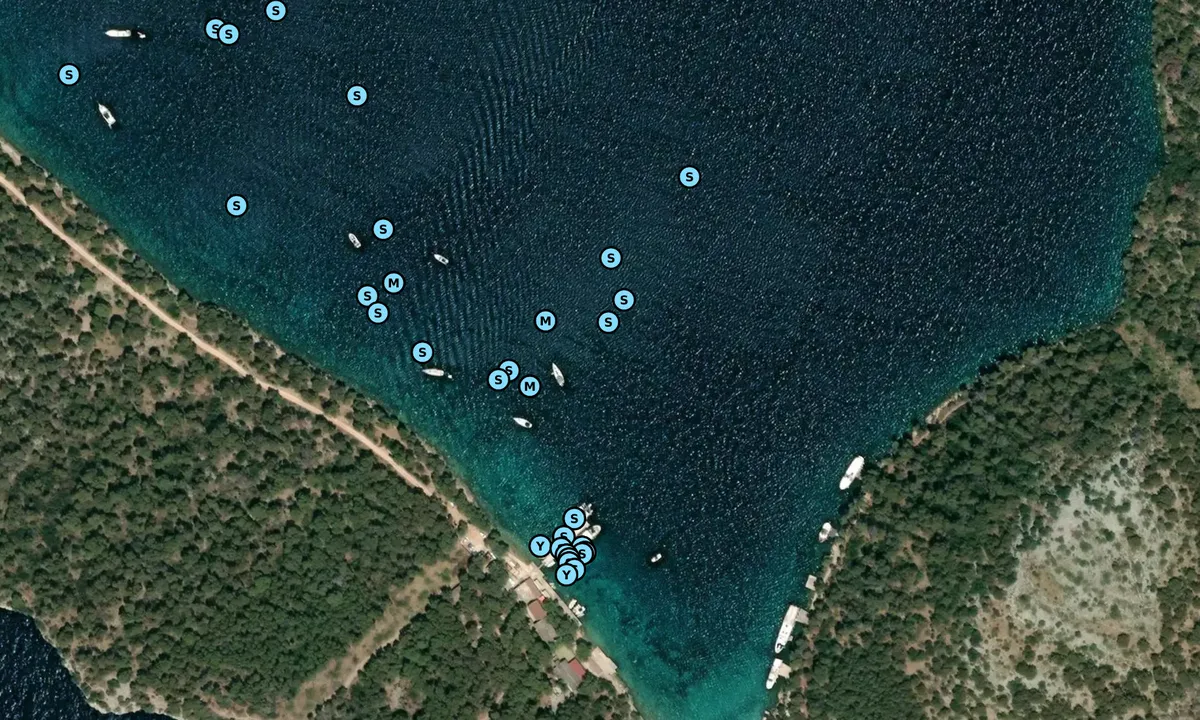 Satelite image of Telascica Bay