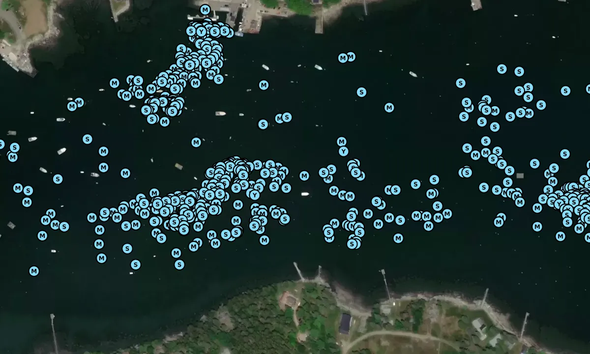 Satelite image of Tenants Harbor - Saint George