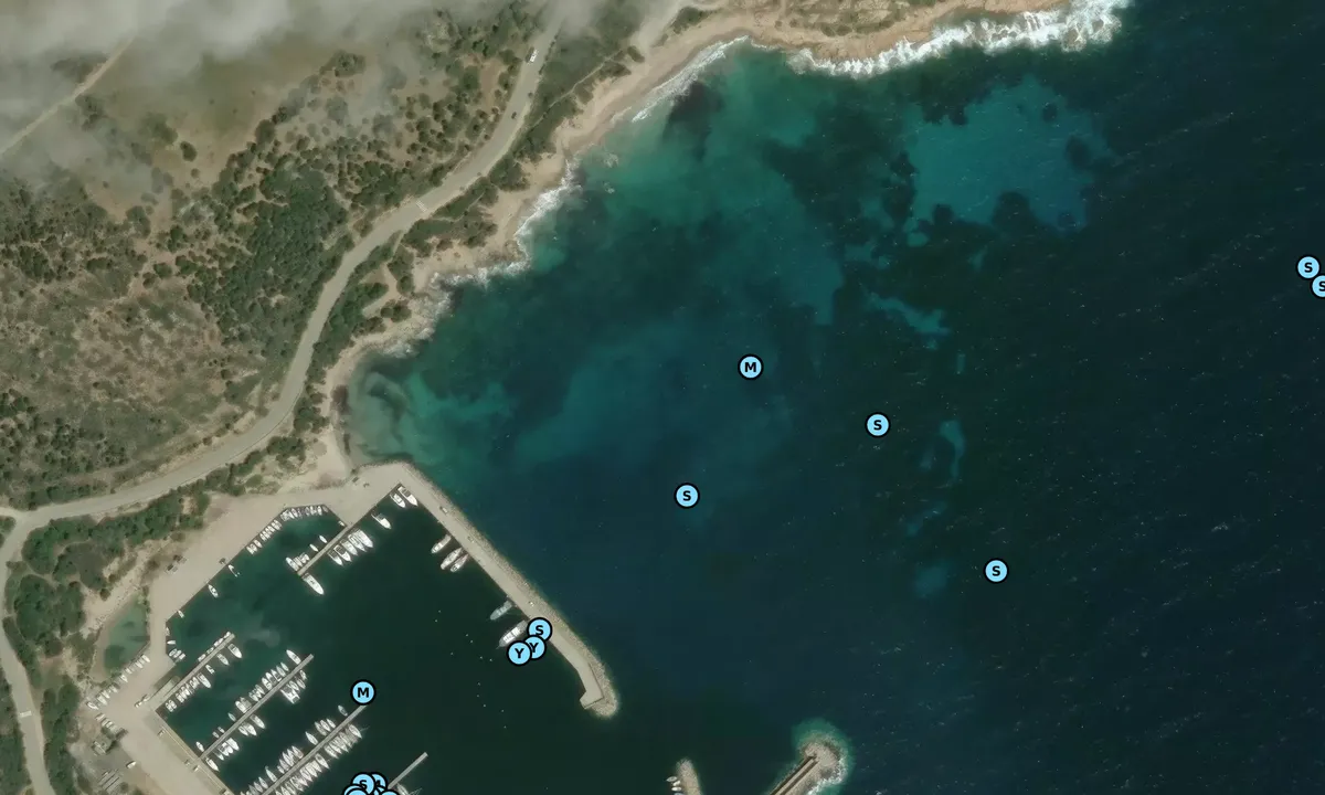 Satelite image of Teulada Harbour