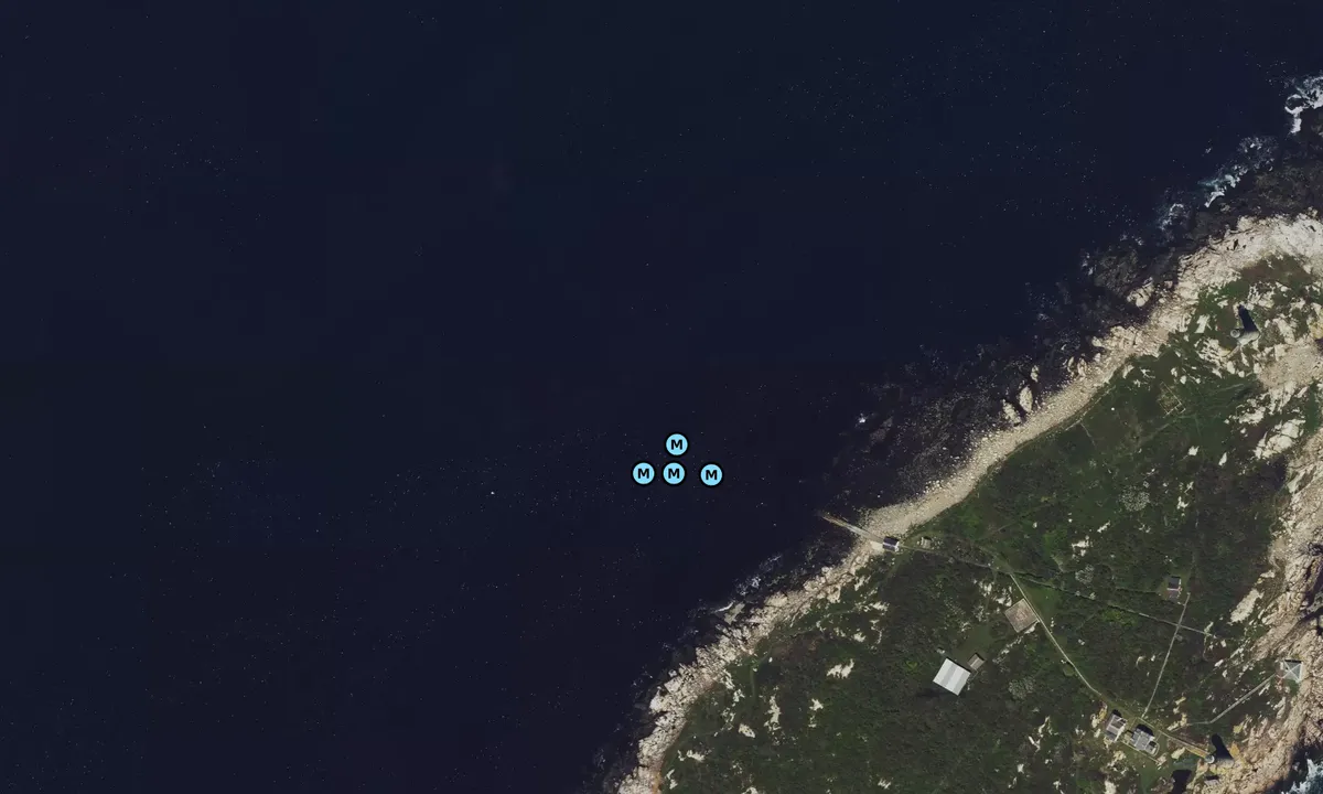 Satelite image of Thacher Island (moorings)