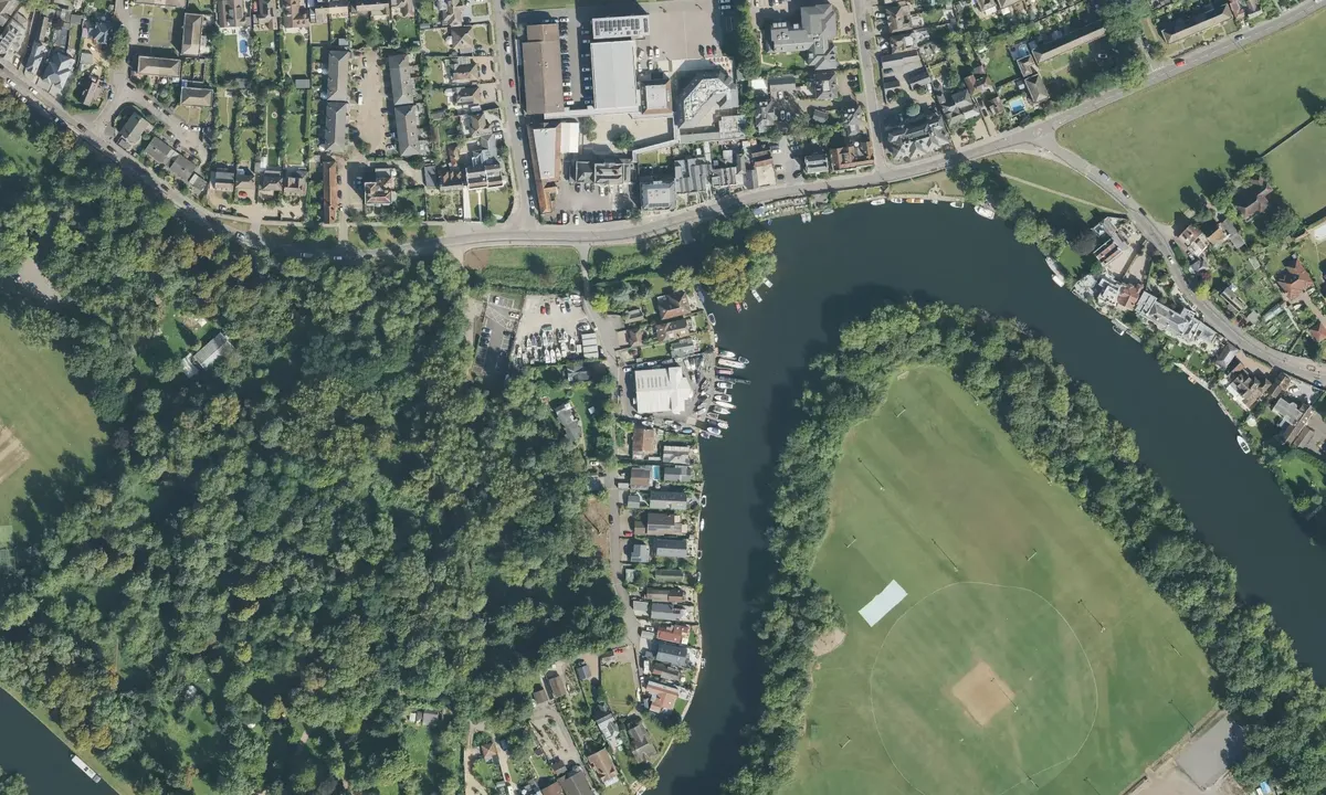 Satelite image of Thames Boat House