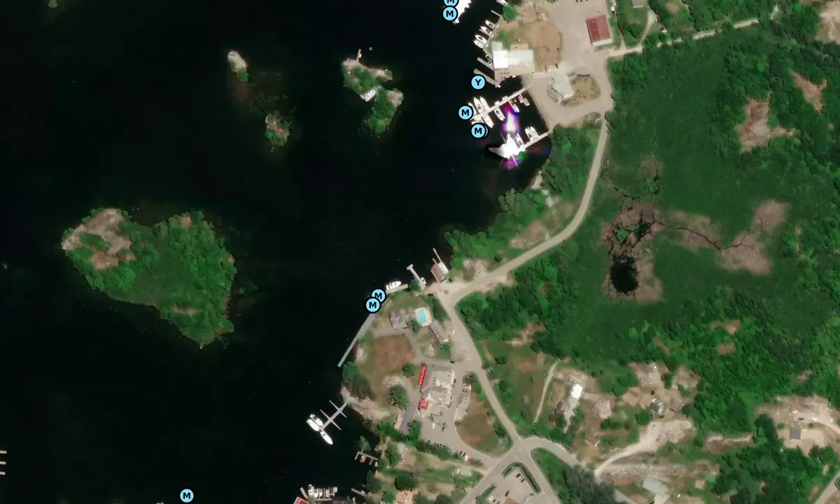 Satelite image of The Guides Dock