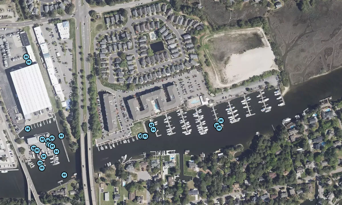 Satelite image of The Marina at Marina Shores, Ltd.