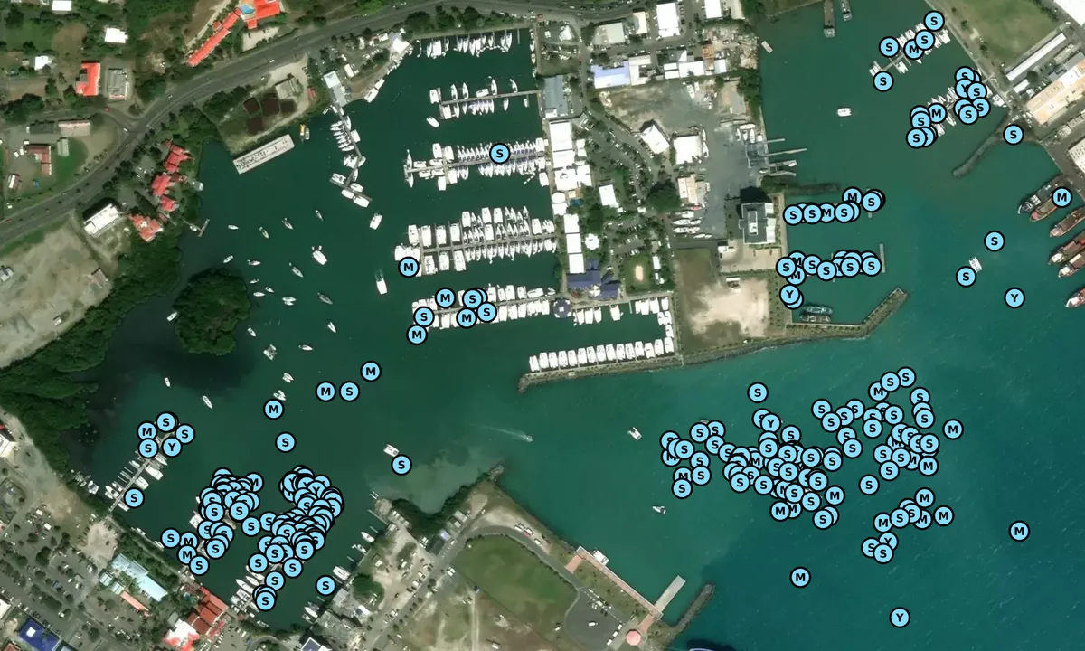 Satelite image of The Moorings