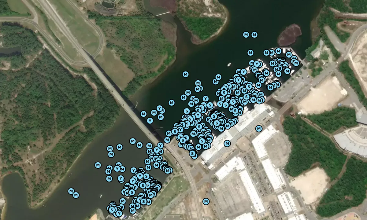 Satelite image of The Wharf Marina - Orange Beach