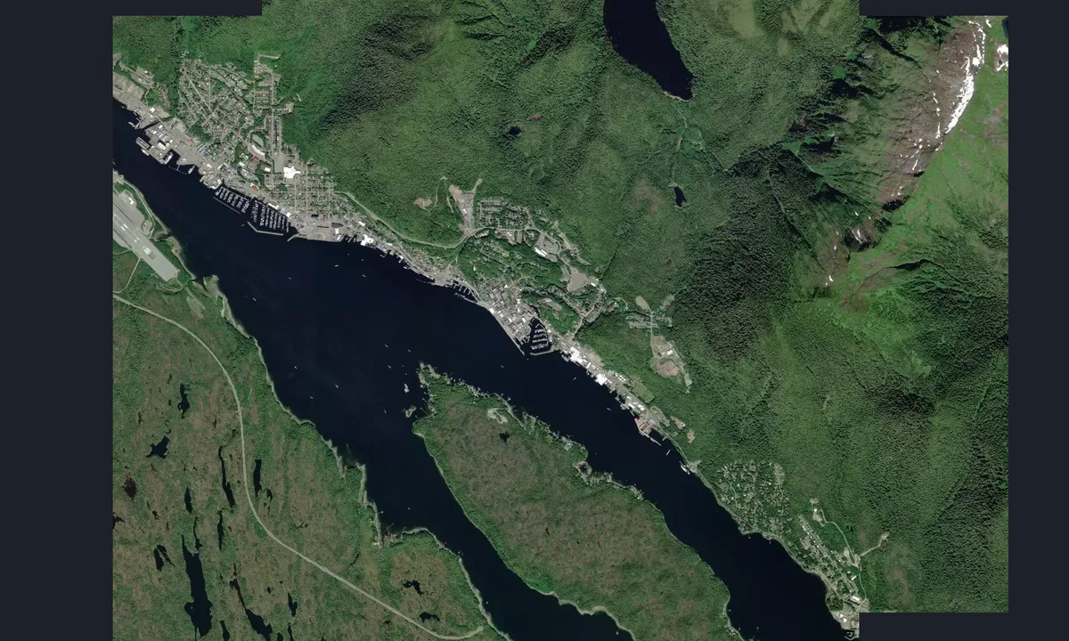 Flyfoto av Thomas Basin