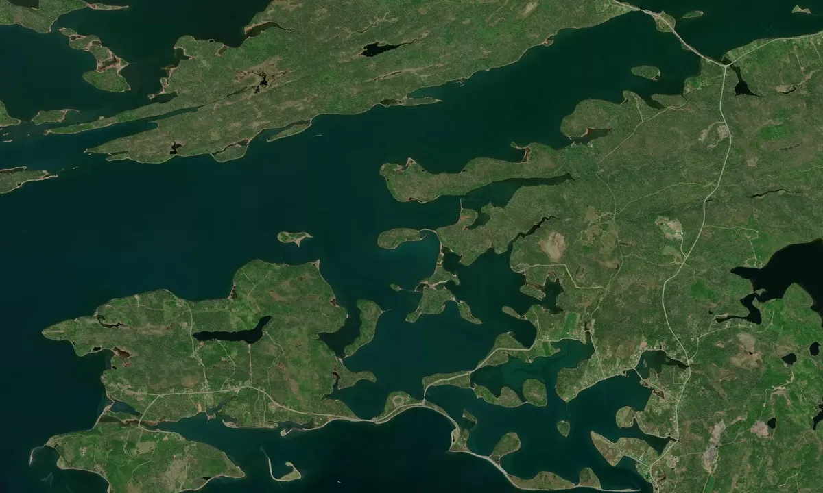Flyfoto av Thorn Island