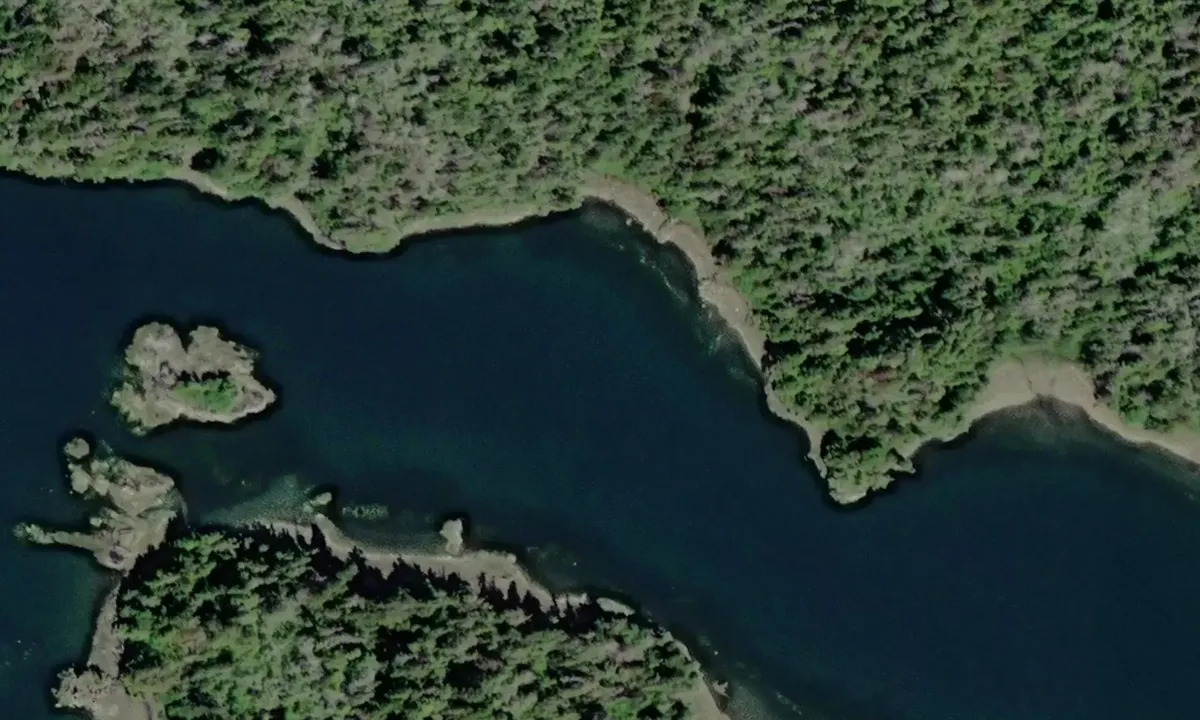 Satelite image of Three Entrance Bay