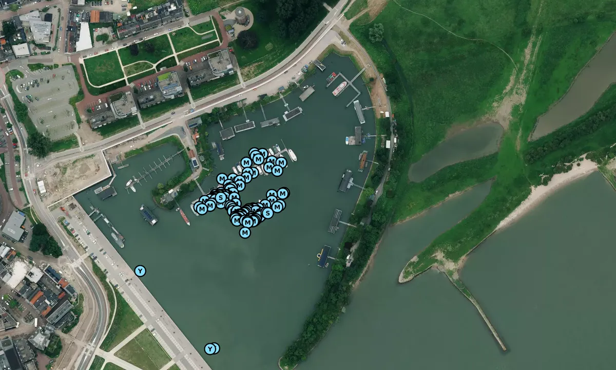 Satelite image of Tielse Watersport Vereniging